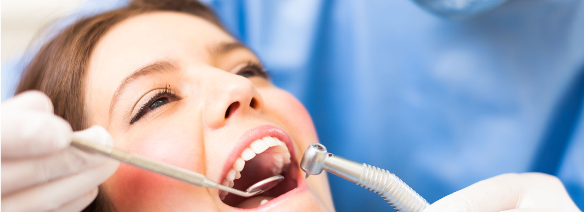 Woman at dental